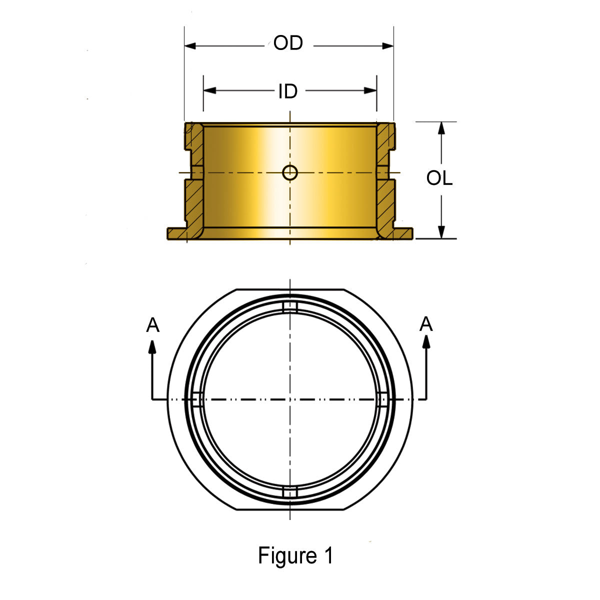 Bushing, Crankshaft, Triumph®, 500 Twin, 1958-1973
