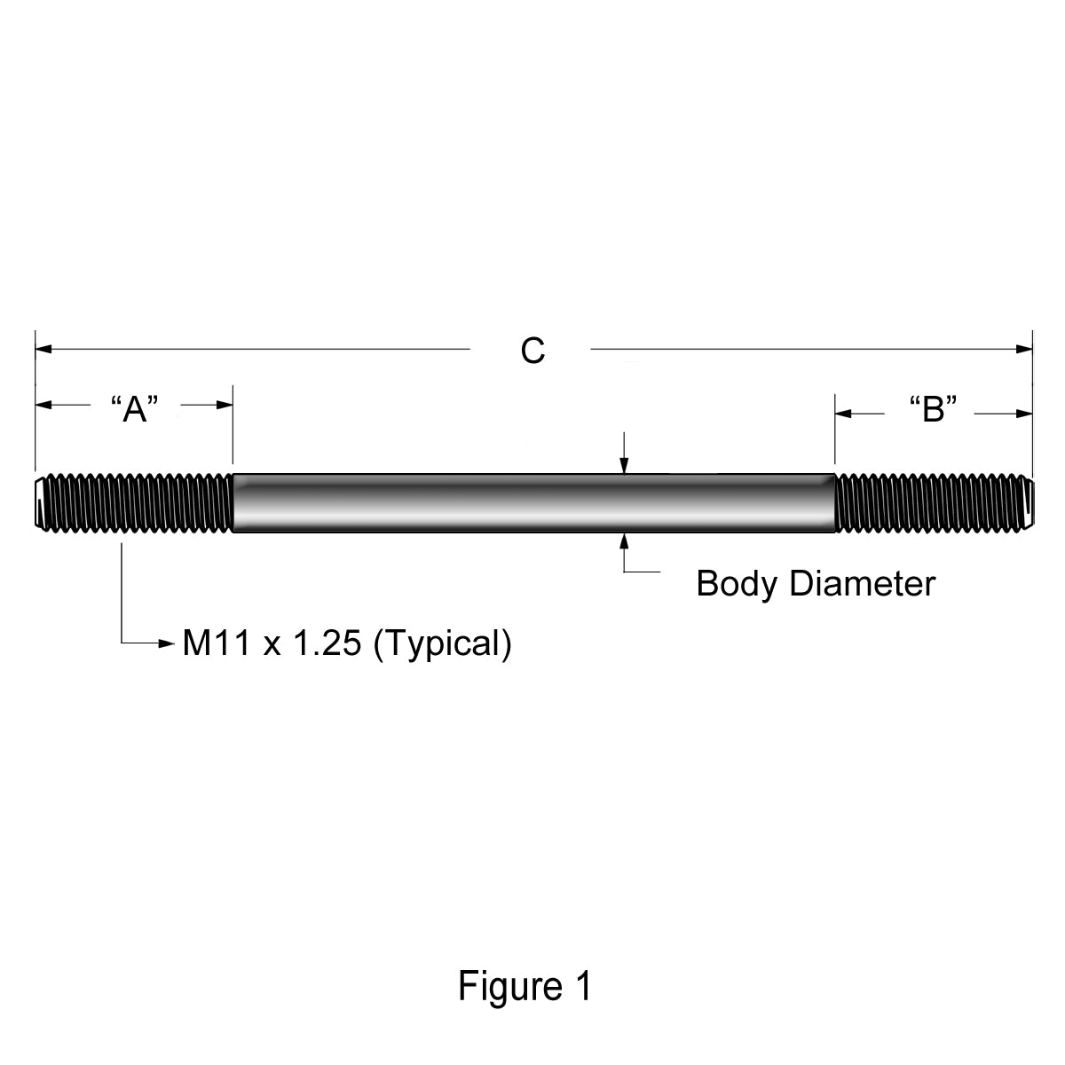 Cylinder Stud Kit, HT Steel, STD, Polaris®, Various 900-1000's Application