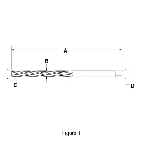 Valve Guide Reamer, HSS, 0.3110