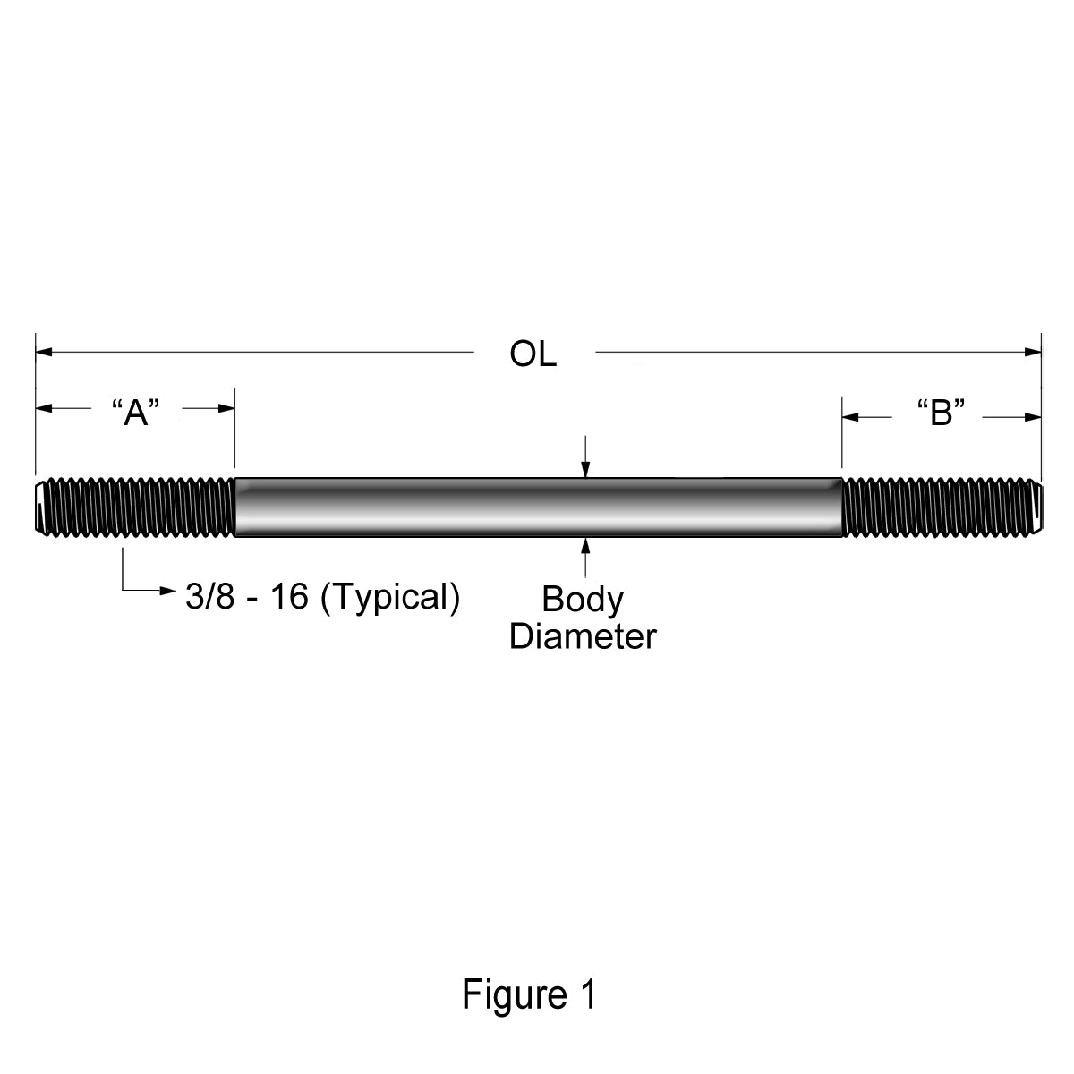 Cylinder Studs, HT Steel, Std. Length, HD®, Evolution™, 1984-1999