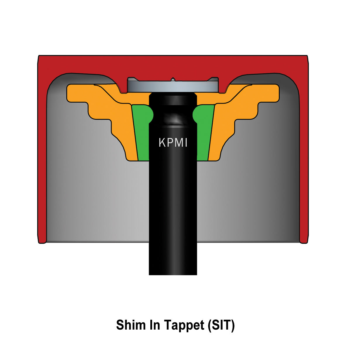 Tappet, Shim In Tappet, HT Steel, 25.98mm OD