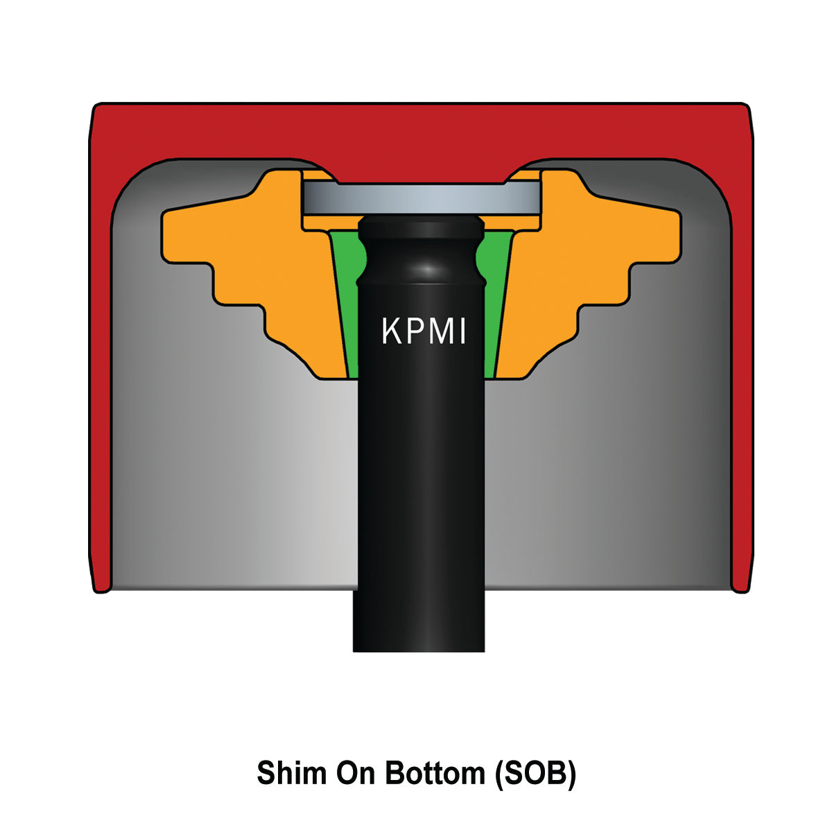 Tappet, Shim on Bottom, HT Steel, DLC, 31.15mm OD, Polaris®, RZR™ XP900, 2013-2014