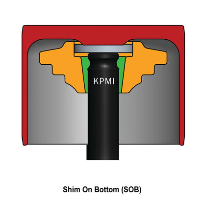 Tappet, Shim on Bottom, HT Steel, 33.50mm OD, Suzuki®, Various Applications