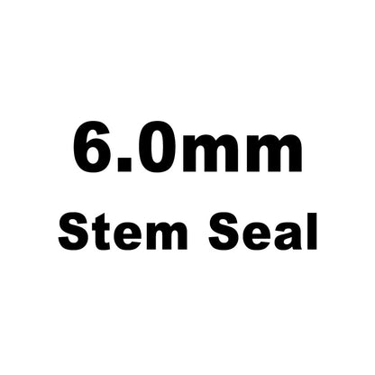 Seal, Red Viton, 6.0mm Stem x 0.385" Guide Seal Detail, Various Applications