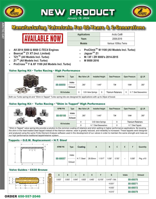 Flyer for Arctic Cat® Various 1056cc Twins 2008-2016