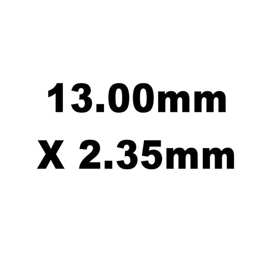Valve Adj. Shims, HT Steel, 13.0mm X 2.35mm