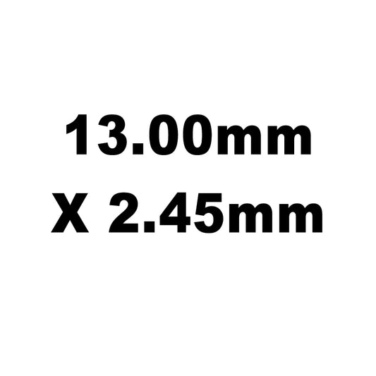 Valve Adj. Shims, HT Steel, 13.0mm X 2.45mm