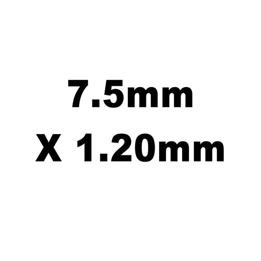 Valve Adj. Shims, HT Steel, 7.5mm X 1.20mm