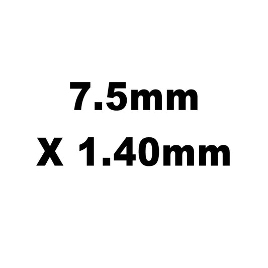 Valve Adj. Shims, HT Steel, 7.5mm X 1.40mm