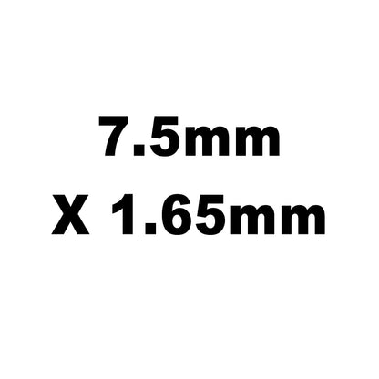 Valve Adj. Shims, HT Steel, 7.5mm X 1.65mm