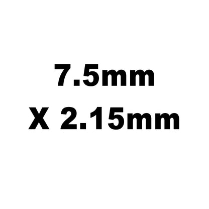 Valve Adj. Shims, HT Steel, 7.5mm X 2.15mm