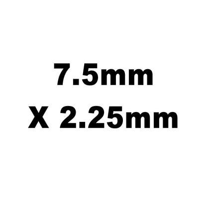 Valve Adj. Shims, HT Steel, 7.5mm X 2.25mm