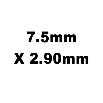 Valve Adj. Shims, HT Steel, 7.5mm X 2.90mm