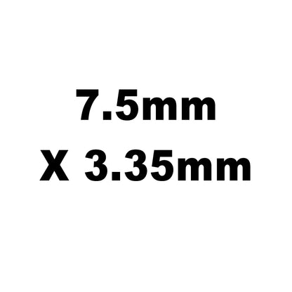 Valve Adj. Shims, HT Steel, 7.5mm X 3.35mm