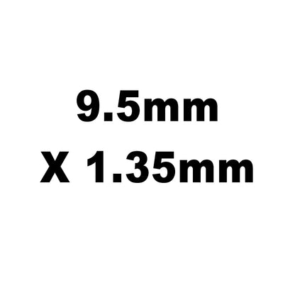 Valve Adj. Shims, HT Steel, 9.5mm X 1.35mm