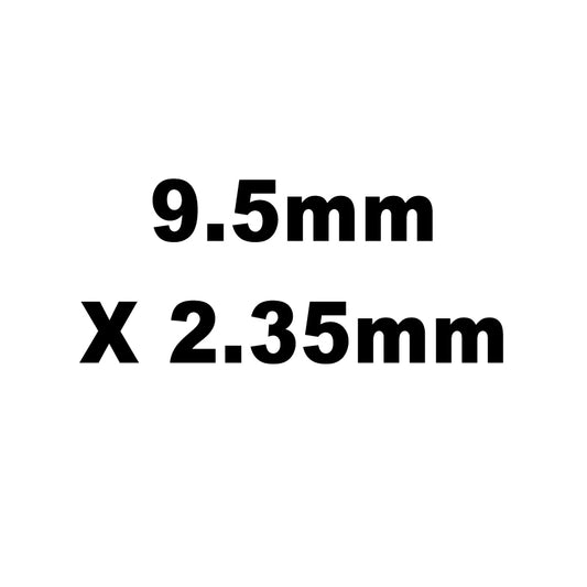 Valve Adj. Shims, HT Steel, 9.5mm X 2.35mm