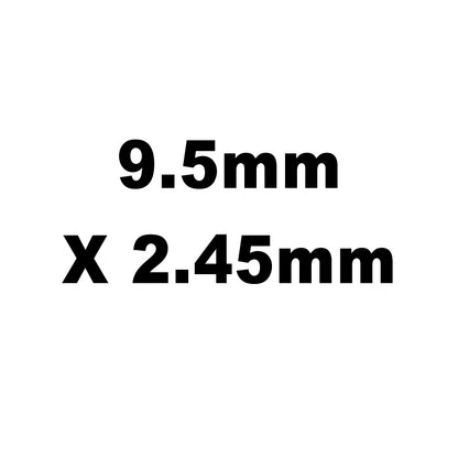 Valve Adj. Shims, HT Steel, 9.5mm X 2.45mm