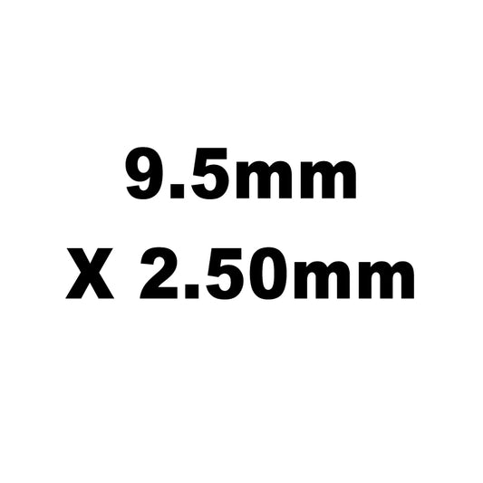 Valve Adj. Shims, HT Steel, 9.5mm X 2.50mm