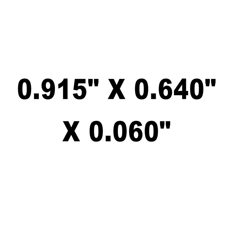 Shims, Spring / Booster, HT Steel, 0.915" X 0.640" X 0.060"