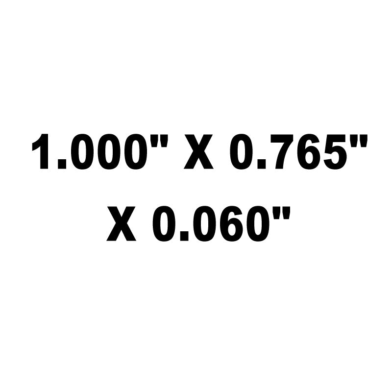 Shims, Spring / Booster, HT Steel, 1.000" X 0.765" X 0.060"