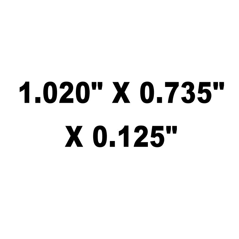 Shims, Spring / Booster, HT Steel, 1.020" X 0.735" X 0.125"