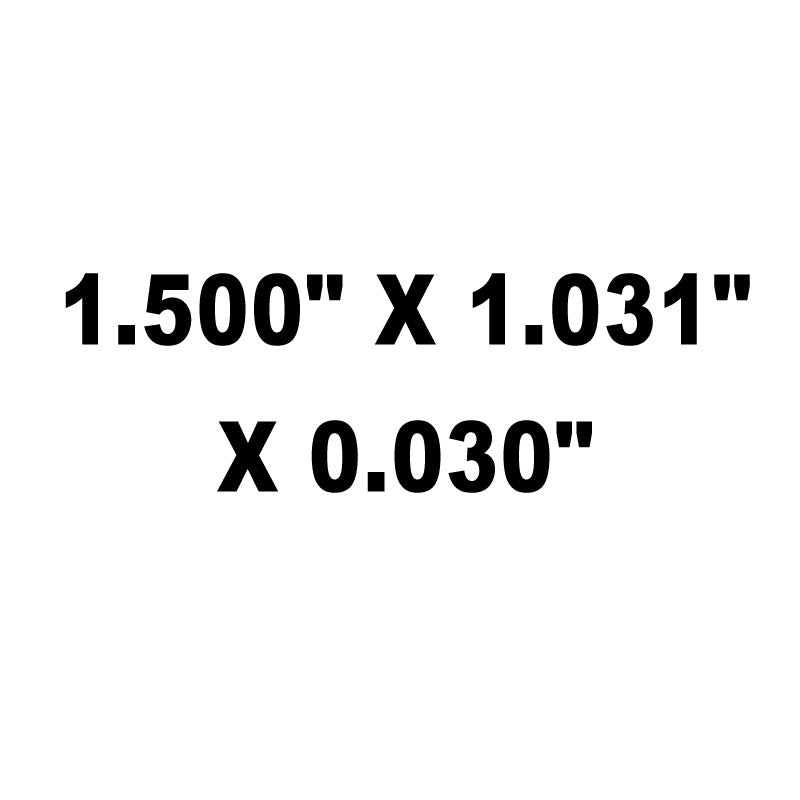 Shims, Spring / Booster, HT Steel, 1.500" X 1.031" X 0.030"